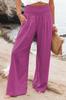 Em Estoque 2026 Verão Europeu e Americano Aliexpress Amazon Casual Calça Longa Ampla de Algodão e Linho Popular de Cintura Alta Solta para Mulheres