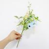 Promoción de Nuevo Producto Primavera y Verano Flor Artificial Arreglo para el Hogar Jarrón Hoja de Tortuga Ramo Margarita Pequeña Decoración de Mesa Transfronteriza