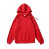 Outono e inverno Novo suéter com capuz masculino algodão chinês suéter de puxar para casais fleece super macio forrado suéter grosso cor sólida atacado