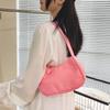 Verano Lindo pu Bolso Pequeño Bolso de Axila Estilo Coreano ins Moderno Simple Combinable Casual Color Sólido Bolso de Hombro Bolso de Mujer