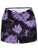 Traje de Baño Separado para Mujer Nuevo de Amazon Europeo y Americano Cintura Alta Cubre Vientre Secado Rápido Estampado Multicolor Versátil Bóxer para Mujer