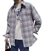 Artístico perezoso simple Harajuku popular temperamento moderno tendencia versátil nuevo japonés azul claro en stock manga larga