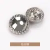 Abrigo de Metal Curvado Cosido a Mano Estilo Chanel Ropa Cortavientos Chaqueta Suéter de Punto Botón Botón Sentido Superior
