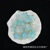 24mm gelatina flor de cuenco de cinco pétalos bronceado dos colores hecho a mano diy accesorios para joyería en línea rojo transmisión en vivo suministro en stock