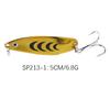 Henjia metal vib señuelos de pesca brillantes lentejuelas de venta caliente cebo Luya lentejuelas boca de caballo traje de cebo venta al por mayor