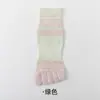 Calcetines de Cinco Dedos para Mujer, Calcetines Cortos de Primavera y Verano, Estilo Delgado Transpirable de Malla, Calcetines de Algodón Absorbentes de Sudor para Mujer hasta la Pantorrilla, Calcetines Simples y Versátiles de Dedos Divididos