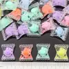 Contas transparentes em contas material para joias diy doce perfurado acessórios diy crianças pulseira de acrílico material para colar