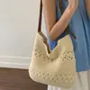 Bolso Tejido de Gran Capacidad para Mujer, Nuevo Diseño de Nicho Verano 2026, Bolso Cruzado de un Solo Hombro, Bolso para Vacaciones en la Playa