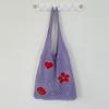 2021 Nuevo Amazon ebay Bolso de punto japonés y coreano Bolso tote de malla Bolso de hombro hueco Bolso retro Moda femenina