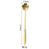 Colher de flor de cerejeira de aço inoxidável Colher criativa Colher de mistura de flores de rosa dourada japonesa Pétala Colher de sobremesa Colher de café Presente