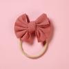 Acessórios de Cabelo Simples, Elásticos de Cabelo, Tiaras Finas de Tecido Sem Costura para Crianças, Cordas de Cabelo de Nylon com Laço em Forma de Leque para Bebê, Tranças