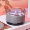 Vela de Vidrio de Cristal Langfine Desodorizante para Baño Fragancia Vela Aromática de Cera de Soja Hecha a Mano Venta al por Mayor
