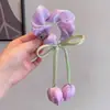 Nuevas Gomas para el Cabello de Tul de Primavera y Verano con Lazos Dulces para Niñas, Bandas de Malla Frescas para el Cabello para Niñas y Niños