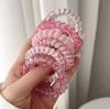 Estilo Coreano Niña Alta Calidad Uva Coco Ola Punto Línea Telefónica Anillo para el Cabello Verano Fresco Todo Fósforo Cuerda para la Cabeza Goma Sin Costuras Tendón