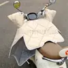 Capa de Para-brisa para Veículo Elétrico para Todas as Estações, Primavera e Outono Média-Grossa Motocicleta a Bateria Outono Impermeável dos Dois Lados Proteção Solar à Prova de Vento