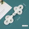 Fivela de Borla Estilo Nacional Contas de Vidro Strass Fivela Costurada à Mão Vestido Estilo Chinês Estilo Nacional Retrô Botão Trifoliado Tingível