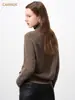 Suéter Base de Lana de Oveja 100% de Cuello Alto para Mujer, Tejido de Punto de Color Sólido con Mangas Raglán para Invierno, Elegante y Adecuado para el Trabajo