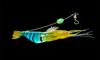 Señuelo de Camarón Artificial al por Mayor de Fábrica con Gancho 8Cm/6G Gancho Luminoso Set de Pesca Cebo Blando Cuentas Luminosas