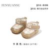 Otoño e Invierno Zapatos Cálidos para Bebé Zapatos de Algodón para Bebé con Forro Polar Grueso Botas de Nieve de Invierno Zapatos de Suela Blanda para Niño Pequeño para Recién Nacido