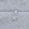 Pendientes de Acero Inoxidable Enchufables Transfronterizos Europeos y Americanos Gaibei Lujo Ligero Nicho Alta Calidad Forma de Corazón Labio Clavo