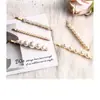 Grampo de Pérola de Uma Palavra Pente de Cabelo Combinação Grampo Lateral Acessório de Cabeça Moda OL Celebridade da Internet Novo Pente de Cabelo Artesanal Grampo Lateral Acessórios de Cabelo