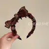 Diadema con Diente Torcido y Lazo para Mujer con Pasador de Corona Alta para Salir, Accesorio para el Cabello Versátil y Dulce, Novedad Otoño e Invierno 2025