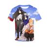 Comercio exterior desea nuevo producto Amazon Naruto camiseta de secado rápido de seda de leche con impresión 3D para hombres y mujeres outlet de fábrica