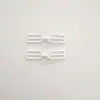 Hebillas de Nailon Recubierto en Blanco y Negro para Accesorios de Ropa Interior, Hebilla Ajustadora de Tirantes de Sujetador de Figura de Ocho Fabricante