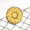 Crachá Acrílico Happy Burger Broche de Batata Frita Desenho Animado Adesivo para Capa de Celular Acessórios para Bolsa Alfinete Em Estoque Boneca Não