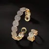 Pulseira Anel Aberta de Moda Face Sorridente Cobre Zircônia Retrô Europeia e Americana Anel Pulseira de Temperamento Moda Feminina Estilo Quente Transfronteiriço