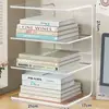 Estante de Escritorio para Almacenamiento de Libros Estante Transparente de Acrílico para Almacenamiento de Libros Estante de Almacenamiento y Organización para Archivos y Libros de Texto de Dormitorio
