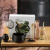 Tazón de Matcha de Cerámica Japonesa Transfronterizo, Utensilios para Preparar Té de la Dinastía Song, Juego de Batidores de Té de 100 Piezas, Caja de Regalo para Ceremonia de Té