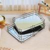 Bandeja Rectangular Moderna de Lujo Ligero para Hogar Mesa de Lavado Tocador Aromaterapia Plato de Almacenamiento de Cosméticos Adornos Decorativos