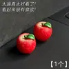 Novo Estilo Seguro Maçã Fruta Simulação Decoração de Carro Ornamento Fofo para Decoração de Painel de Carro Acessório para Pendurar
