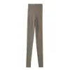 Leggings de cachemira 100 % pura para mujer, ajustados, de cintura alta, cálidos, para otoño e invierno.