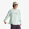 Camiseta Leve Estampada para Uso Externo Secagem Rápida Absorvente de Umidade e Antibacteriana Roupa de Treino para Casal Blusa de Manga Longa