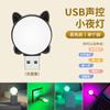 Luz inteligente de voz luz USB con control por voz luz LED con control por voz mini portátil caricatura gato lindo luz nocturna inteligente por voz