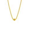 Collar de Cuentas Doradas de Diseño de Nicho Europeo y Americano, Más Vendido en Aliexpress, Collar de Cadena con Patrón de Ola Espiral de Acero Inoxidable Chapado en Oro para Mujer