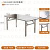 Mesa Plegable para Restaurante de Té Estilo Hong Kong, Mesa Plegable para Exteriores Estilo Industrial, Mesa de Comedor Plegable para Puesto de Comida Restaurante de Hot Pot