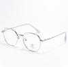 Gafas de miopía con montura grande de metal, estilo coreano, a la moda, con montura antiazul y diseño poligonal para mujer.