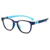 Nuevas gafas infantiles anti luz azul para hombre y mujer gafas lisas silicona inyección de dos colores marco suave marco de gafas fábrica venta al por mayor