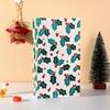 Nuevas Bolsas Planas de Papel Kraft Estilo Navideño para Empaque de Dulces, Bolsas Pequeñas para Regalos Transfronterizas, Bolsas para Empaque de Snacks