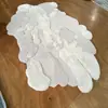 Alfombra Tridimensional de Lana Pura, Alfombrilla de Noche Hecha a Mano, Lana Engrosada, Lujo Ligero para Uso Doméstico, Lana 100% Importada de Nueva Zelanda