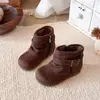 Botas de Invierno para Niños Estilo Coreano con Hebilla Retro Estilo Martin 2026 Otoño Nuevas Suela Suave Versátiles Casuales Unisex Botas de Caña Alta para Niños