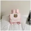 Mochila de diseño nicho estilo coreano con estampado de cuadros y gatito para mujer 2026 Nueva Versátil Elegante Pequeña Mochila Femenina