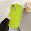 Estuche para teléfono Apple 12 con borde ondulado de color sólido líquido ins, adecuado para iPhone 14/13 Pro Max, 11, 15 Pro Max