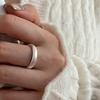 Anillo de Plata de Ley s925 con Aguamarina para Mujer ins Sentido Fresco Diseño de Nicho Sentido Avanzado Anillo Oval Geométrico Simple