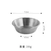 Plato Pequeño de Acero Inoxidable 304 para Guarniciones, Salsa de Tomate, Plato para Condimentos, Plato Occidental para Filete, Plato para Salsa de Pimienta Negra, Plato para Kimchi