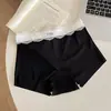 Pantalones Cortos de Seguridad y Ropa Interior de Seda de Hielo Dos en Uno Leggings Antiexposición para Mujer 2026 Nuevo Verano Delgados de Encaje Transpirables