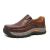 Sapatos Masculinos Casuais para Outono Inverno Transfronteiriços Sapatos Masculinos Tendência Slip-on Confortáveis Mocassins de Couro Genuíno Sapatos para Dirigir 8868